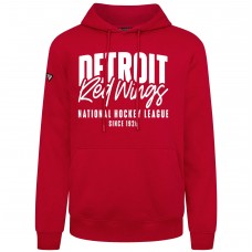 Detroit Red Wings Levelwear Red Podium Response Pullover Hoodie