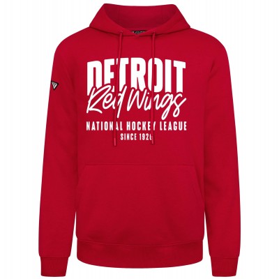 Detroit Red Wings Levelwear Red Podium Response Pullover Hoodie