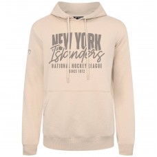 New York Islanders Levelwear Khaki Podium Response Pullover Hoodie