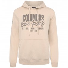 Columbus Blue Jackets Levelwear Khaki Podium Response Pullover Hoodie