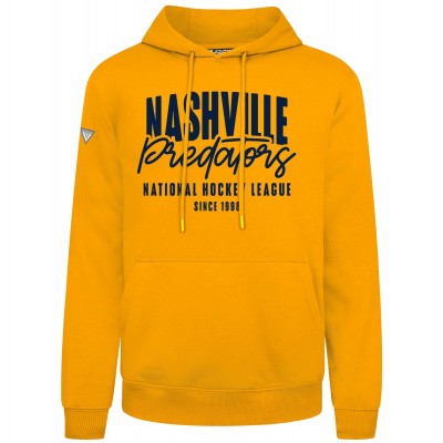 Nashville Predators Levelwear Gold Podium Response Pullover Hoodie