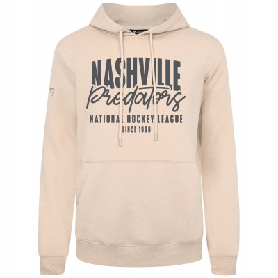 Nashville Predators Levelwear Khaki Podium Response Pullover Hoodie