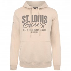 St. Louis Blues Levelwear Khaki Podium Response Pullover Hoodie