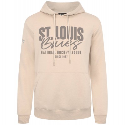 St. Louis Blues Levelwear Khaki Podium Response Pullover Hoodie