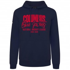 Columbus Blue Jackets Levelwear Navy Podium Response Pullover Hoodie