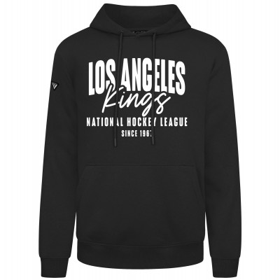 Los Angeles Kings Levelwear Black Podium Response Pullover Hoodie