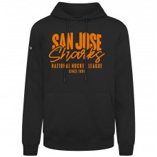 San Jose Sharks Levelwear Black Podium Response Pullover Hoodie San Jose Sharks Levelwear Black Podium Response Pullover Hoodie
