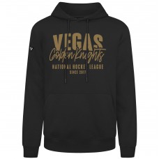 Vegas Golden Knights Levelwear Black Podium Response Pullover Hoodie