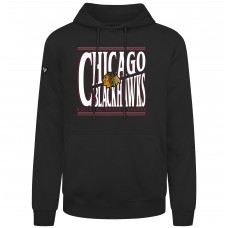 Толстовка Chicago Blackhawks Levelwear Black Podium Powerhouse