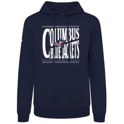 Columbus Blue Jackets Levelwear Navy Podium Powerhouse Pullover Hoodie