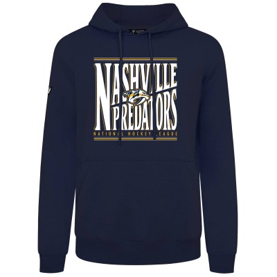 Nashville Predators Levelwear Navy Podium Powerhouse Pullover Hoodie