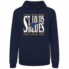 St. Louis Blues Levelwear Navy Podium Powerhouse Pullover Hoodie