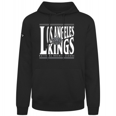 Los Angeles Kings Levelwear Black Podium Powerhouse Pullover Hoodie