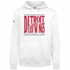 Detroit Red Wings Levelwear White Podium Powerhouse Pullover Hoodie