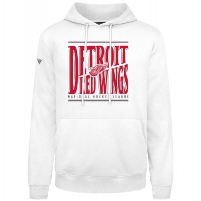 Detroit Red Wings Levelwear White Podium Powerhouse Pullover Hoodie