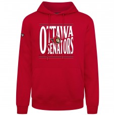 Ottawa Senators Levelwear Red Podium Powerhouse Pullover Hoodie