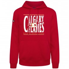 Calgary Flames Levelwear Red Podium Powerhouse Pullover Hoodie