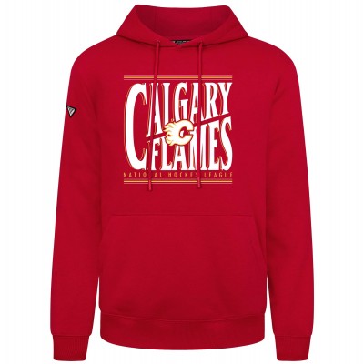Calgary Flames Levelwear Red Podium Powerhouse Pullover Hoodie