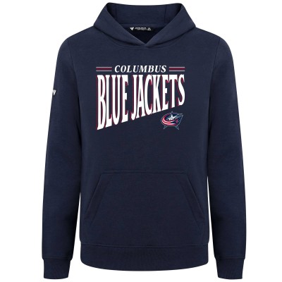 Подростковая Columbus Blue Jackets Levelwear Navy Jr Podium Tally Pullover Hoodie