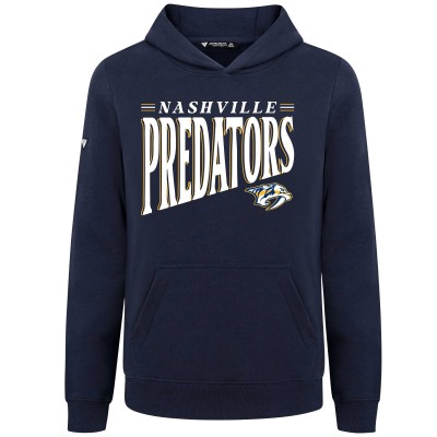 Подростковая Nashville Predators Levelwear Navy Jr Podium Tally Pullover Hoodie