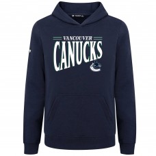 Подростковая Vancouver Canucks Levelwear Navy Jr Podium Tally Pullover Hoodie