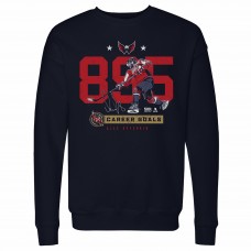 Washington Capitals Alexander Ovechkin 500 Level Navy Number Pullover Sweatshirt