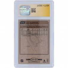 Jake Guentzel Pittsburgh Penguins Autographed 2016-17 Upper Deck O-Pee-Chee #675 CGC Fanatics Witnessed Authenticated Rookie Card