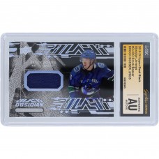 Brock Boeser Vancouver Canucks Autographed 2019-20 Upper Deck Black Obsidian Jersey Blue Relic #OJ-BO CGC Fanatics Witnessed Authenticated Auto 10 Card
