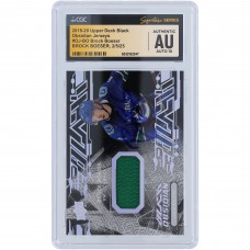 Brock Boeser Vancouver Canucks Autographed 2019-20 Upper Deck Black Obsidian Jersey Green Relic #OJ-BO CGC Fanatics Witnessed Authenticated Auto 10 Card