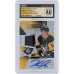 Jake Guentzel Pittsburgh Penguins Autographed 2021-22 Upper Deck SP Game Used Authentic Fabrics Black Relic #AF-JG CGC Fanatics Witnessed Authenticated Auto 10 Card