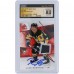 Jake Guentzel Pittsburgh Penguins Autographed 2021-22 Upper Deck SP Game Used 2 Color Jersey Relic #54 CGC Fanatics Witnessed Authenticated Auto 10 Card