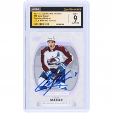 Cale Makar Colorado Avalanche Autographed 2021-22 Upper Deck Ovation Standing Ovation #18 #/500 CGC Fanatics Witnessed Authenticated 9/10 Card Cale Makar Colorado Avalanche Autographed 2021-22 Upper Deck Ovation Standing Ovation #18 #/500 CGC Fanatics Witnessed Authenticated 9/10 Card