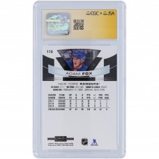Adam Fox New York Rangers Autographed 2019-20 Upper Deck O-Pee-Chee Platinum #178 CGC Fanatics Witnessed Authenticated Auto 10 Rookie Card Adam Fox New York Rangers Autographed 2019-20 Upper Deck O-Pee-Chee Platinum #178 CGC Fanatics Witnessed Authenticated Auto 10 Rookie Card