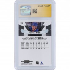 Adam Fox New York Rangers Autographed 2019-20 Upper Deck O-Pee-Chee Platinum #178 CGC Fanatics Witnessed Authenticated 9.5/10 Rookie Card Adam Fox New York Rangers Autographed 2019-20 Upper Deck O-Pee-Chee Platinum #178 CGC Fanatics Witnessed Authenticated 9.5/10 Rookie Card