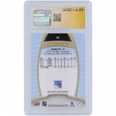 Adam Fox New York Rangers Autographed 2019-20 Upper Deck Allure #93 CGC Fanatics Witnessed Authenticated Rookie Card Adam Fox New York Rangers Autographed 2019-20 Upper Deck Allure #93 CGC Fanatics Witnessed Authenticated Rookie Card