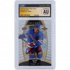 Adam Fox New York Rangers Autographed 2019-20 Upper Deck Allure #93 CGC Fanatics Witnessed Authenticated Auto 10 Rookie Card Adam Fox New York Rangers Autographed 2019-20 Upper Deck Allure #93 CGC Fanatics Witnessed Authenticated Auto 10 Rookie Card