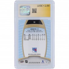 Adam Fox New York Rangers Autographed 2019-20 Upper Deck Allure #93 CGC Fanatics Witnessed Authenticated 10/10 Rookie Card Adam Fox New York Rangers Autographed 2019-20 Upper Deck Allure #93 CGC Fanatics Witnessed Authenticated 10/10 Rookie Card