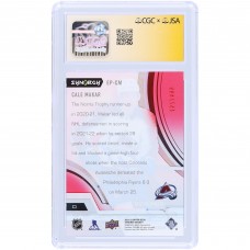 Cale Makar Colorado Avalanche Autographed 2021-22 Upper Deck Synergy Exceptional Phenoms Red #EP-CM #/499 CGC Fanatics Witnessed Authenticated 9/10 Card Cale Makar Colorado Avalanche Autographed 2021-22 Upper Deck Synergy Exceptional Phenoms Red #EP-CM #/499 CGC Fanatics Witnessed Authenticated 9/10 Card