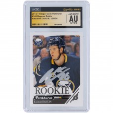Rasmus Dahlin Buffalo Sabres Autographed 2018-19 Upper Deck Parkhurst Silver Ink #340 CGC Fanatics Witnessed Authenticated Auto 10 Rookie Card Rasmus Dahlin Buffalo Sabres Autographed 2018-19 Upper Deck Parkhurst Silver Ink #340 CGC Fanatics Witnessed Authenticated Auto 10 Rookie Card