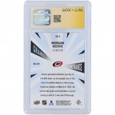 Morgan Geekie Carolina Hurricanes Autographed 2020-21 Upper Deck Allure Grand Entrance Blue #GE-6 CGC Fanatics Witnessed Authenticated Auto 10 Rookie Card Morgan Geekie Carolina Hurricanes Autographed 2020-21 Upper Deck Allure Grand Entrance Blue #GE-6 CGC Fanatics Witnessed Authenticated Auto 10 Rookie Card