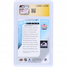 Cale Makar Colorado Avalanche Autographed 2021-22 Upper Deck SP Game Used Banner Year Lake Tahoe Game Relics #BYLT-CM CGC Fanatics Witnessed Authenticated Auto 10 Card
