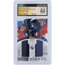 Seth Jones Columbus Blue Jackets Autographed 2020-21 Upper Deck SP Game Used 20 All-Star Game Banner Year Dual 2 Color Relics Navy Blue #BYJ-SJ CGC Fanatics Witnessed Authenticated Auto 10 Card