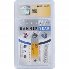 Seth Jones Columbus Blue Jackets Autographed 2020-21 Upper Deck SP Game Used 20 All-Star Game Banner Year Dual 2 Color Relics Navy Blue #BYJ-SJ CGC Fanatics Witnessed Authenticated Auto 10 Card