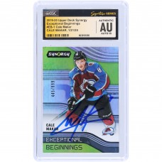 Cale Makar Colorado Avalanche Autographed 2019-20 Upper Deck Synergy Exceptional Beginnings #EB-1 #/999 CGC Fanatics Witnessed Authenticated Auto 10 Rookie Card