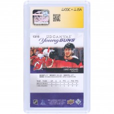 Luke Hughes New Jersey Devils Autographed 2023-24 Upper Deck Series 2 Young Guns Canvas #C213 CGC Fanatics Witnessed Authenticated 9/10 Rookie Card
