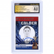 Juraj Slafkovsky Montreal Canadiens Autographed 2022-23 Upper Deck Calder Candidates #CC-7 CGC Fanatics Witnessed Authenticated Auto 10 Card