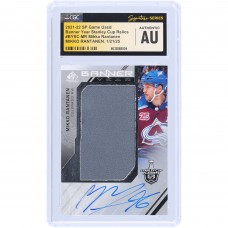 Mikko Rantanen Colorado Avalanche Autographed 2021-22 Upper Deck SP Game Used Banner Year Stanley Cup Relic #BYSC-MR CGC Fanatics Witnessed Authenticated Card