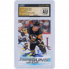 Teddy Blueger Pittsburgh Penguins Autographed 2019-20 Upper Deck Series 1 Young Guns #231 CGC Fanatics Witnessed Authenticated Auto 10 Rookie Card Teddy Blueger Pittsburgh Penguins Autographed 2019-20 Upper Deck Series 1 Young Guns #231 CGC Fanatics Witnessed Authenticated Auto 10 Rookie Card