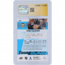 Teddy Blueger Pittsburgh Penguins Autographed 2019-20 Upper Deck Series 1 Young Guns #231 CGC Fanatics Witnessed Authenticated Auto 10 Rookie Card Teddy Blueger Pittsburgh Penguins Autographed 2019-20 Upper Deck Series 1 Young Guns #231 CGC Fanatics Witnessed Authenticated Auto 10 Rookie Card