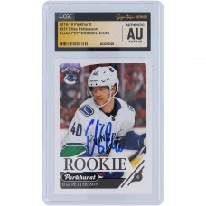 Elias Pettersson Vancouver Canucks Autographed 2018-19 Upper Deck Parkhurst #331 CGC Fanatics Witnessed Authenticated Auto 10 Rookie Card